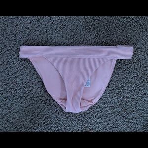 pink textured bikini bottoms small